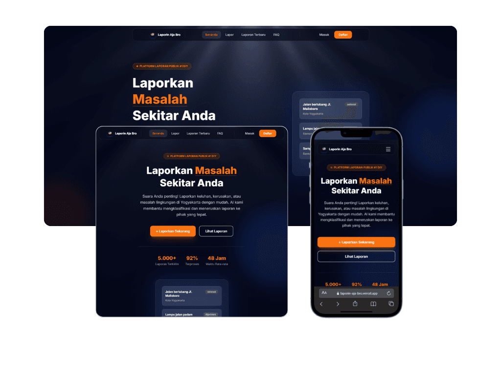 Laporin Aja Bro